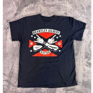 Brantley Gilbert Nation T Shirt Mens Size Large Country Music BG Concert Tee